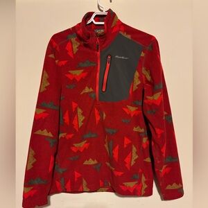 Men’s size medium Eddie Bauer 1/2 zip fleece sweater